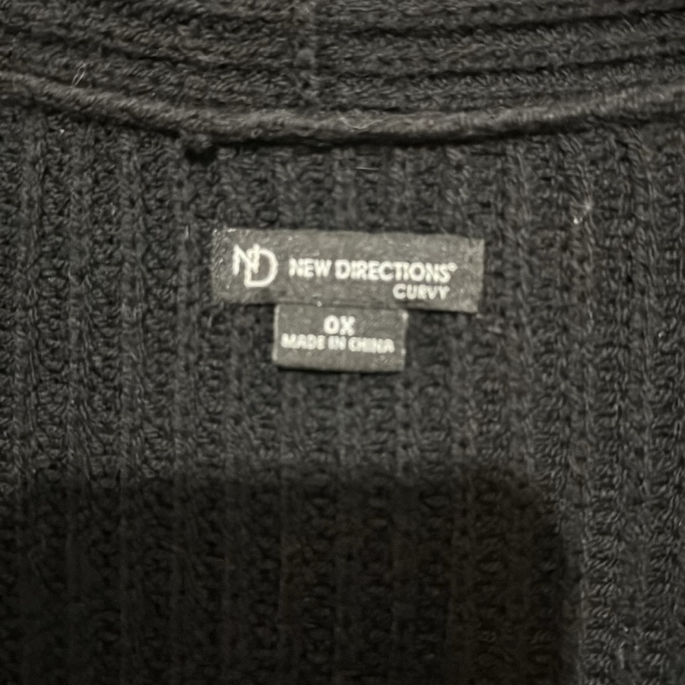 Black Ribbed Knit Vest - Picture 4 of 7